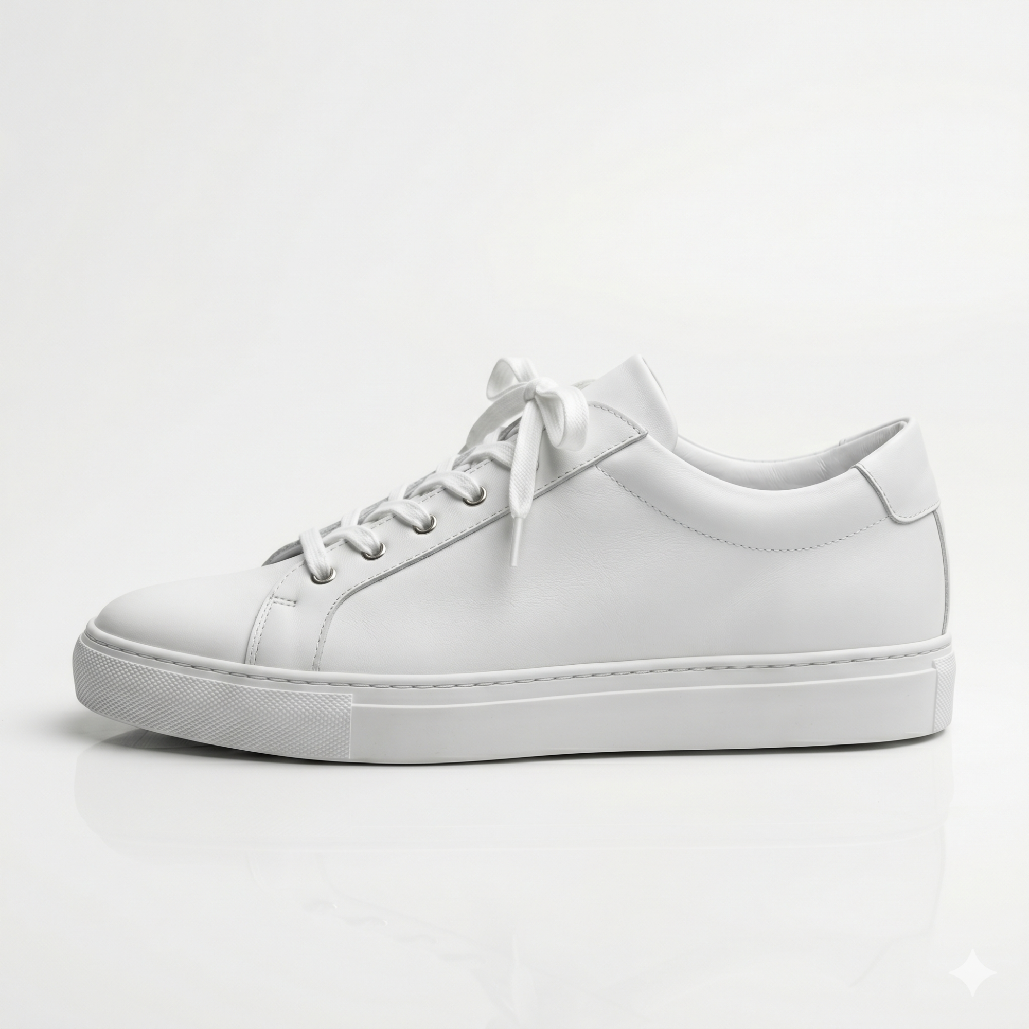 White Preston Leather Sneakers